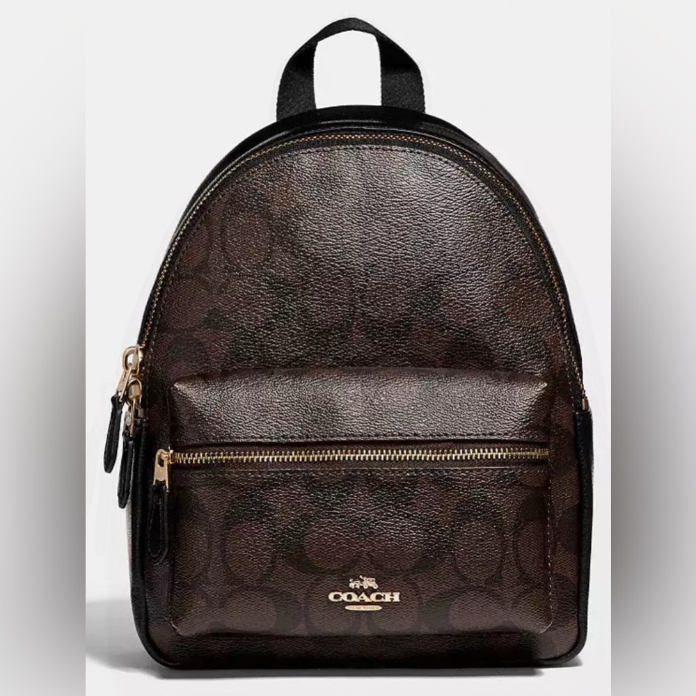 COACH Mini Charlie Backpack In Signature Canvas
